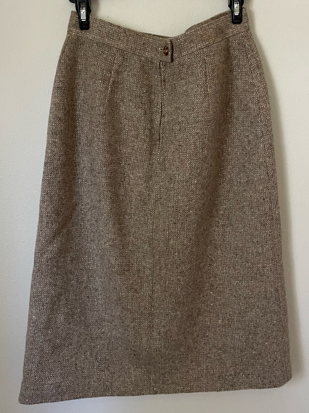 🤎🍂 Jack Winter - 100% Wool Tweed Midi Skirt – Size 12 (Fits More Like 6/8)